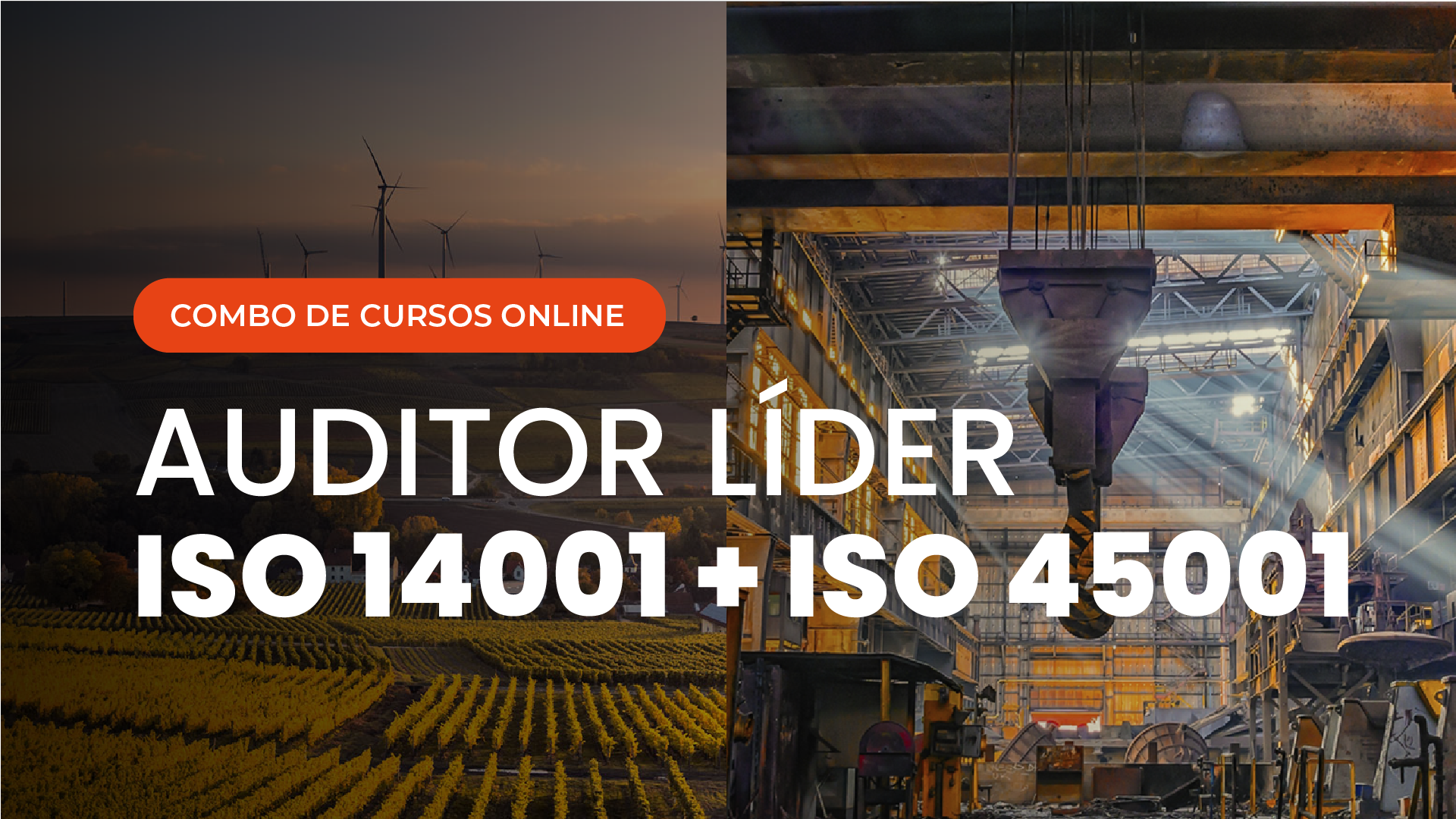 Curso Online de Auditor Líder ISO 1400 Sistema de Gestão Ambiental Auditor Líder ISO 45001 Sistema de Gestão de Saude e Segurança Ocupacional
